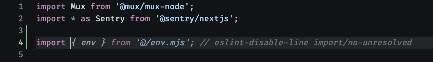VS Code showing grey ghost-text autocomplete from the local Qwen Coder model, completing an import statement